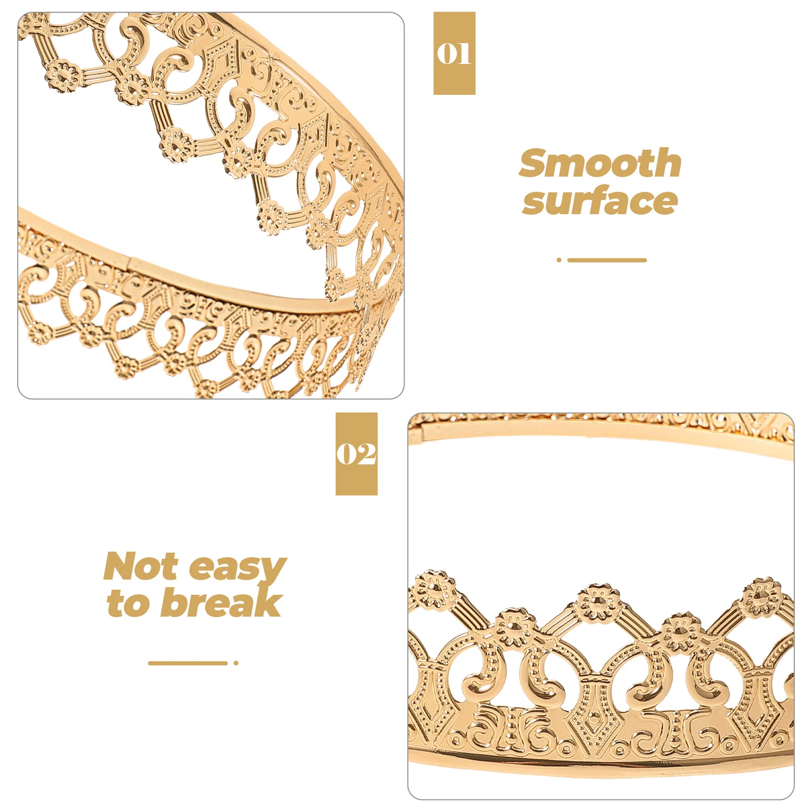 الملك غطاء الرأس الزخرفية خمر تاج للحزب حفلة موسيقية عيد ميلاد تأثيري الزفاف الذكرى الاحتفال الرجعية عقال رجل #4