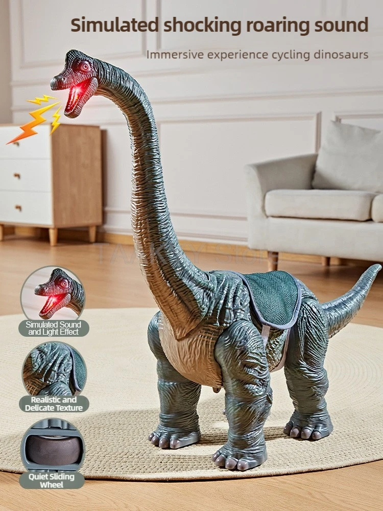 85cm Super Big Dinosaur Model Toys Brachiosaurus Triceratops Mount Scooter Dinosaur Worlds Toy Can Bearing100kg for Kid Boy Gift