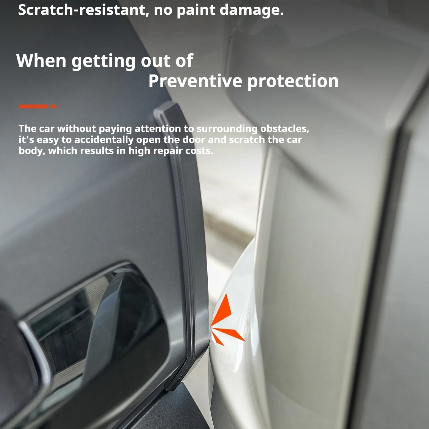 For BYD Leopard 5 Denza B5 Fangchengbao Car Hidden Door Bumper Strip Body Protector Sticker Anti Scratch Decorative view 4