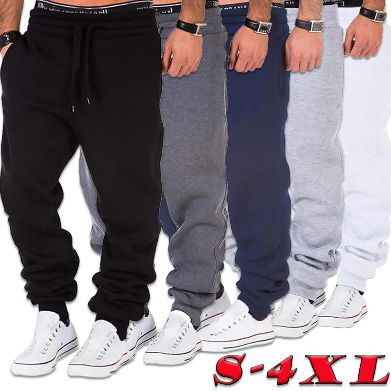 

Spring Autumn Winter Trousers Men Jogger Pants Bodybuilding Gyms Pants Casual Outdoor Sweatpants Running Pants S-4XL