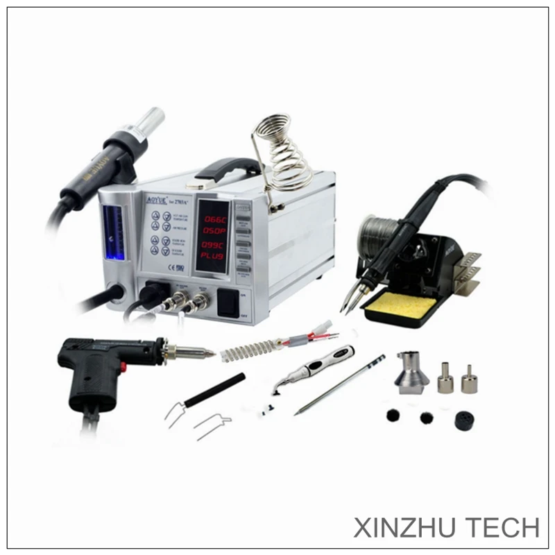 AOYUE 2703A+ BGA Rework Station SMT Lead-Free Hot Air Soldering Gun Desoldering PCB SMD Repair Preheater Soldering Station Tools