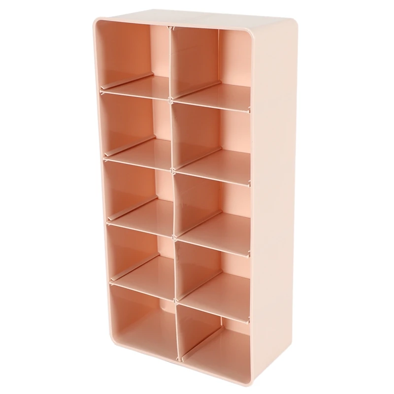 Kotak penyimpanan pakaian dalam ABWR-2Pcs untuk dasi kaus kaki celana pendek Bra Organizer pembagi laci beberapa kisi dapat menyesuaikan partisi