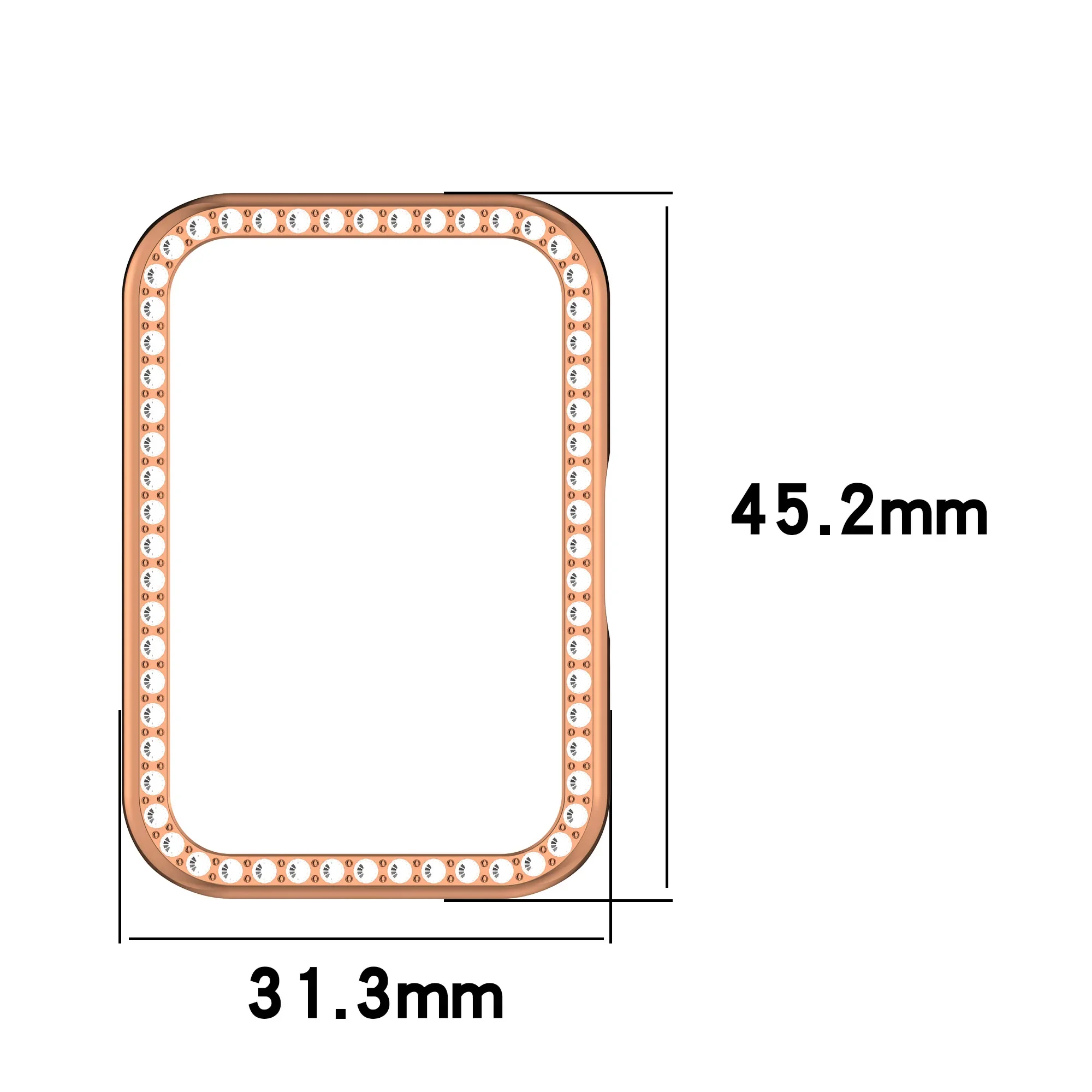 Casing Bumper Bling untuk Samsung Galaxy Fit 3, bingkai pelindung PC berlian imitasi berkilau kristal (tanpa pelindung layar)