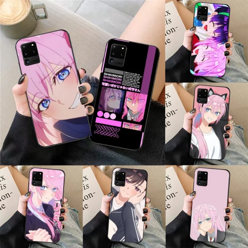 Shikimori Izumi Mobile Cell Phone Case for Samsung Galaxy S23 S22 S21 S10 S9 S8 Plus Ultra Black Soft Phone Cover Funda