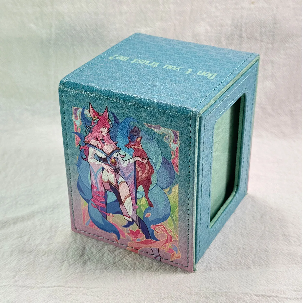 ptcg-diy自作女神ストーリーアーリカード収納ボックス-ws-opcg-ptcg-アーリレザーコレクションカード保護ボックス-ギフト-おもちゃ