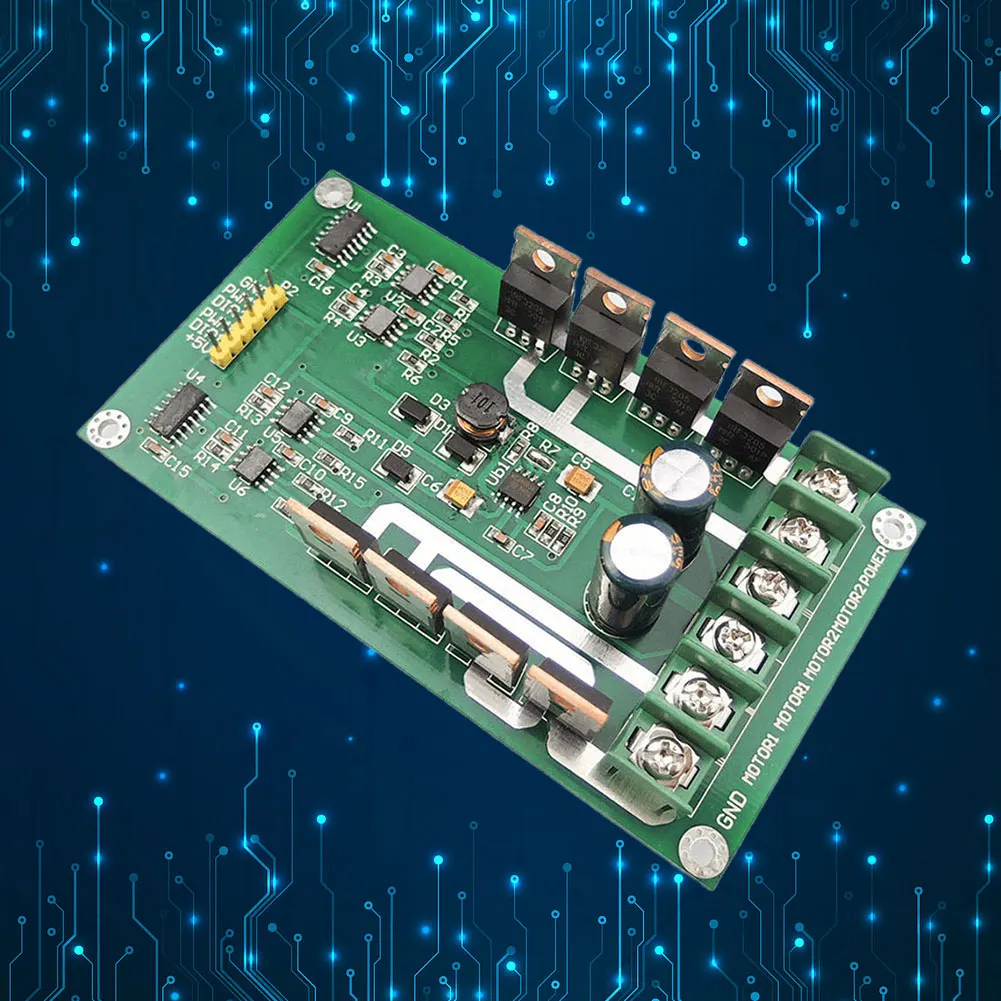 

10A H-bridge MOSFET DC Motor Driver Board Peak 30A PWM Motor Regulator Board 3V-36V with Brake Function