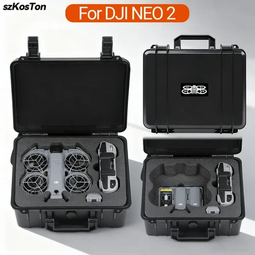 Caja de seguridad portátil para DJI NEO 2, caja protectora a prueba de explosiones, Estuche de transporte de carcasa dura, Maleta para accesorios de Dron DJI RC N3