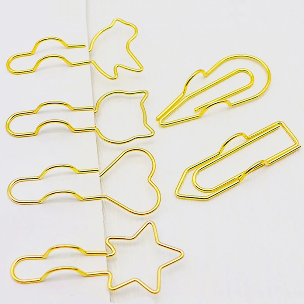 5PCS Multifunctional Metal Pen Clip Paper Clip Writing Clip Pen Hanging Pencil Clip Suitable for Pen Clip Notebook Accessories