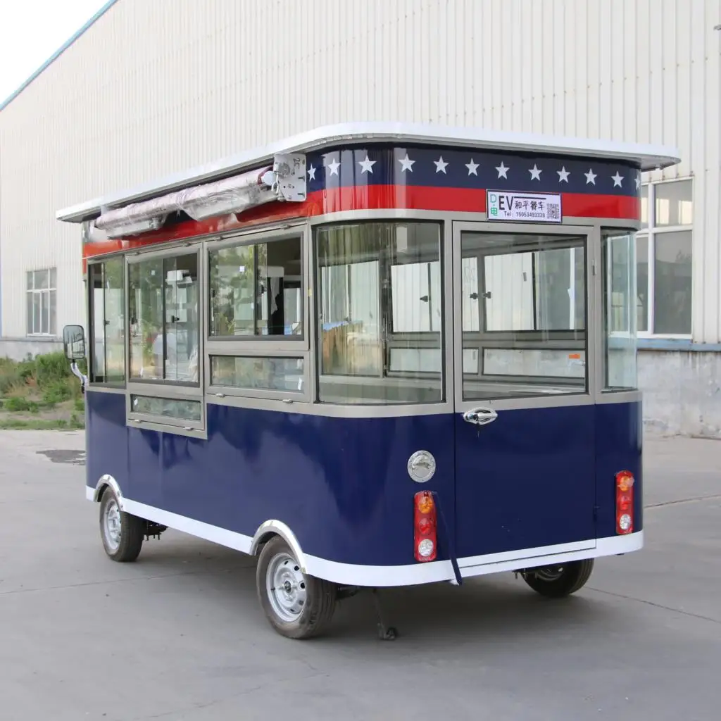 OEM Electric Mobile Food Truck Food Cart for Sale Food Trailer Manufacture Full Equipped