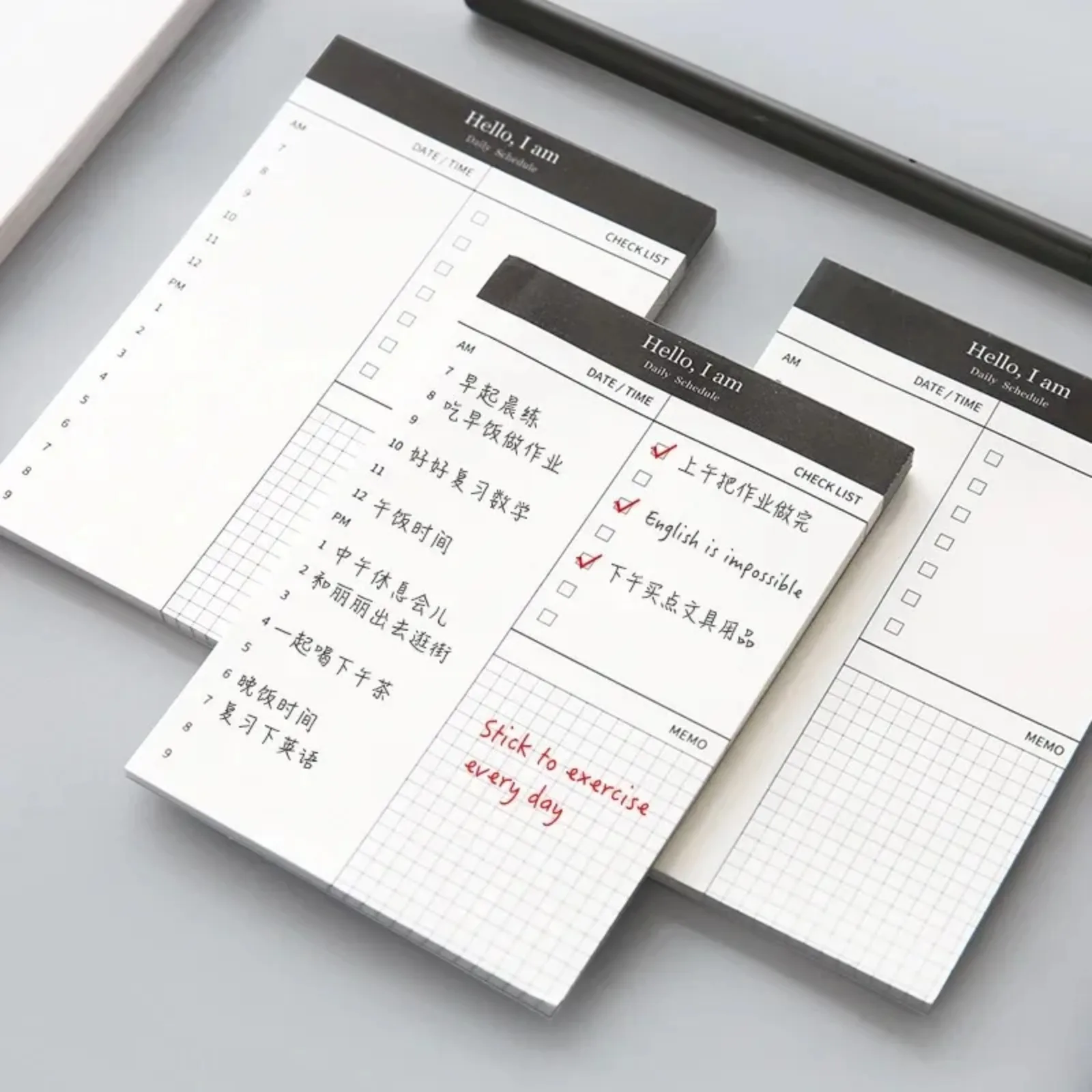 

Creative Daily Schedule Memo Pad To Do List Time Sticky Note Schedule Planner Stickers Office School Supplies Korean Stationery