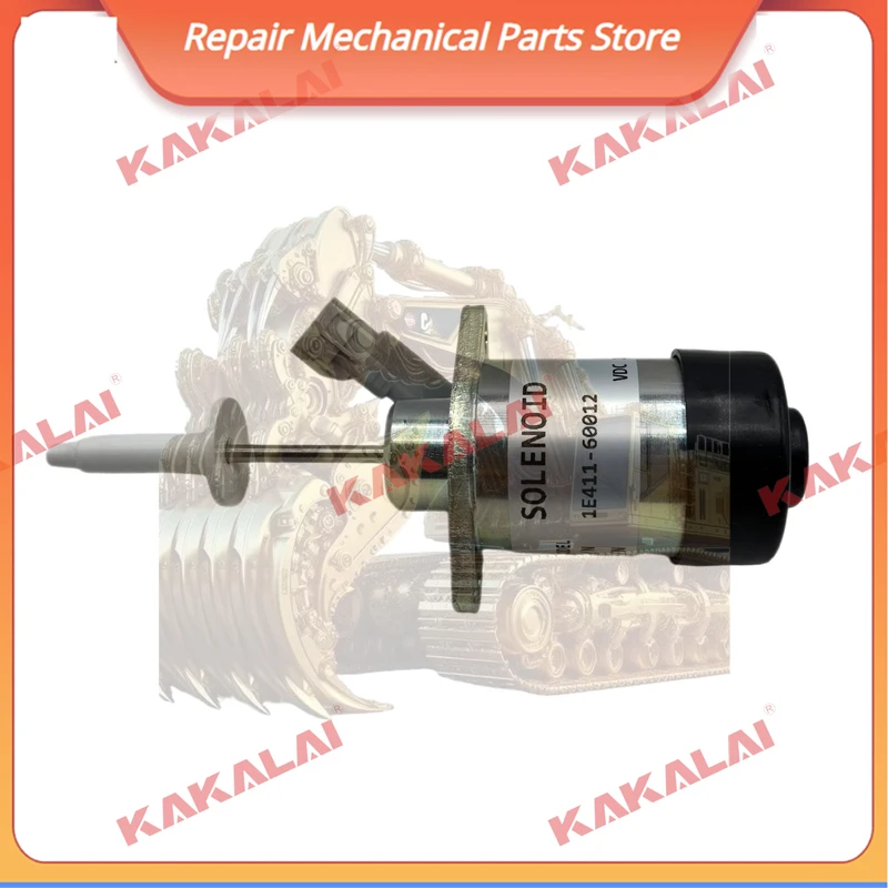 โซลินอยด์วาล์ว 12v รุ่นใหม่ 1e411-60012 Ps41cz318 สำหรับเครื่องยนต์ Kubota D902 อะไหล่เครื่องจักรก่อสร้าง