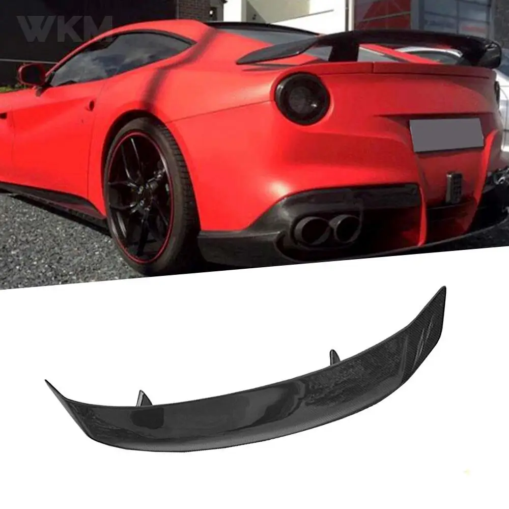 

Carbon Fiber Rear Bumper Lip Chin Spoiler Wing for Ferrari F12 Berlinetta 2013-2016 FRP Black Auto Car Stylimg Decoration