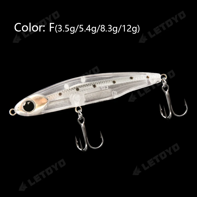 LETOYO Sinking Pencil 17g 12g-3,5g Künstlicher Köder harte Köder Forellenbassköder Wobbler für Hechtfischen Köder Spinning Stickbait
