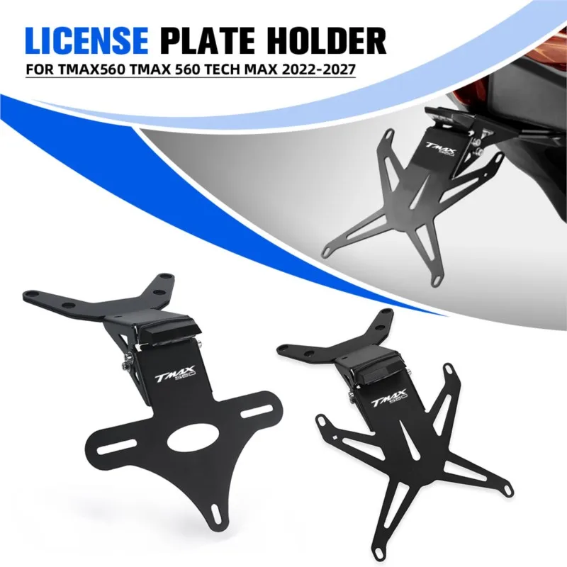 

T-MAX 560 Moto Rear Tail Tidy Eliminator License Plate Holder For Yamaha TMAX560 TMAX 560 Tech MAX 2022 2023 2024 2025 2026 2027