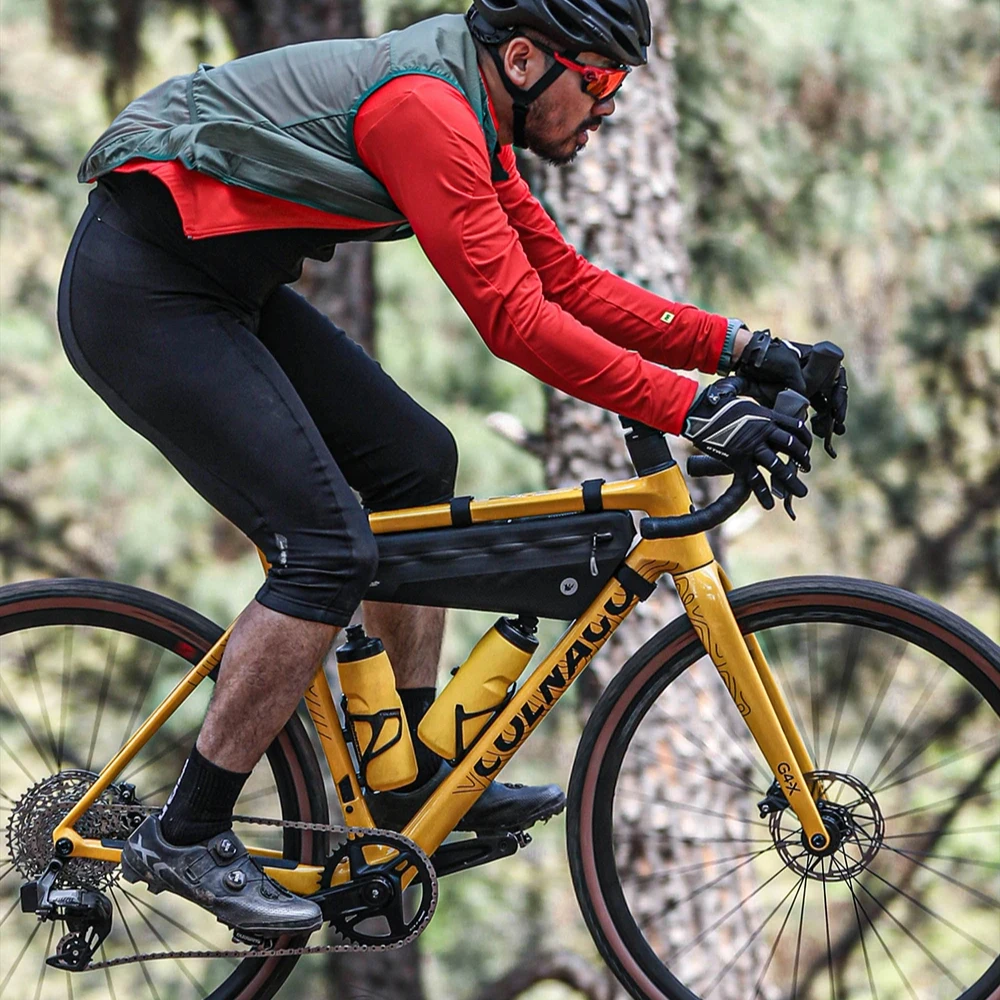 

Rhinowalk Bike Frame Bag 2.6l/1.7l Waterproof Bikepacking for MTB Road Gravel Bicycle Triangle Bag Paint-safe Secure Fit