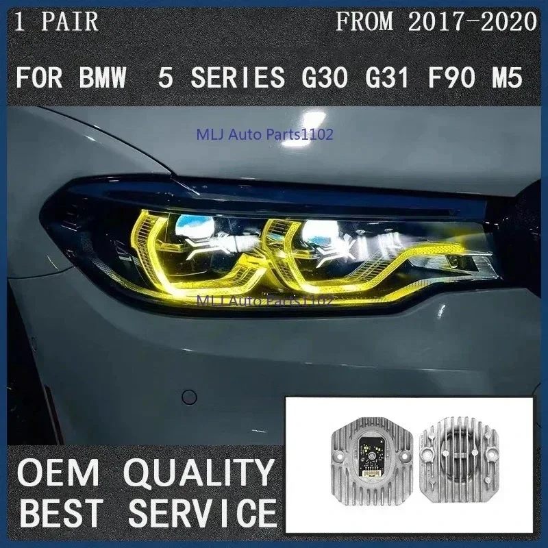 

Желтый 63117214939 63117214940 Модуль дневного света DRL 7214939 7214940 Для 2017-2029 BMW G30 G31 F90 M5 LCI Адаптивные светодиодные фары