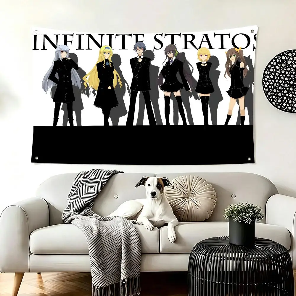 Mecha Action Anime I-IS Infinite Stratos Flags  For Living Room Home Dorm Decor Wall Outdoor Camping Party Banner Gifts