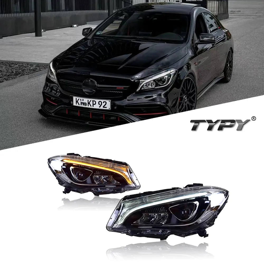 

Car Styling Head Lamp Assembly For Benz CLA W117 Headlights 2014-2018 Upgrade Modified to NEW CLA Dynamic Turn LED Headlights