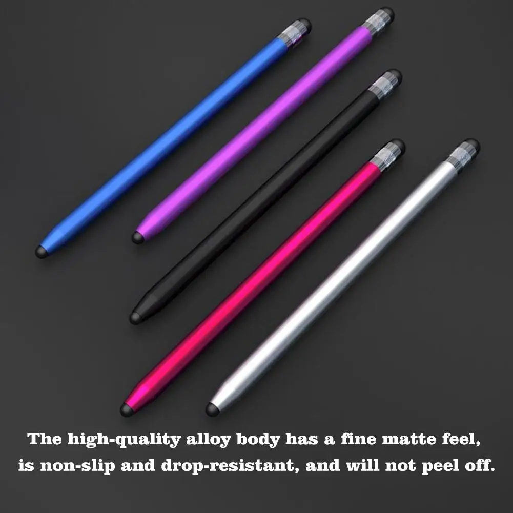 2 In 1 Rubber Tips Capacitive Stylus Pen Touch Screen Stylus Pen Touch Screen For IPhone IPad Andoird Phone Tablet