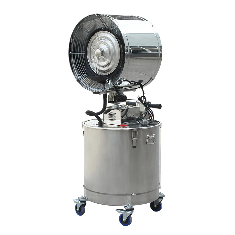 

Cooling Fan Humidifying Misting Fan Camping Hand-push Movable Stainless Steel for Patio Cooling/outdoor Sprayers