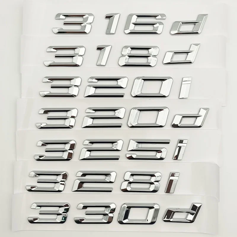 

ABS Car Trunk Sticker For BMW 316i 318i 320i 320d 325i 330i 330d 335i 340i E46 E90 E91 F30 G20 Logo Emblem Lettering Accessories