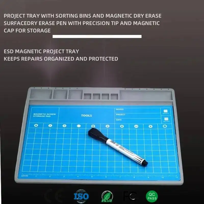 

TE-712 Mobile Phone Special Film Professional Anti-slip Silicone Pad Good Flexibility Mat For Phone Camera Watch Repair