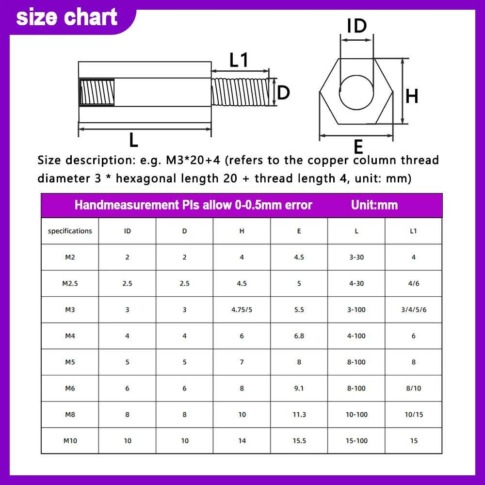 304 Stainless Steel Standoff PCB Support Male Female Hex Board Spacing Screw Column Pillars Spacers Bolt M2 M2.5 M3 M4M5M6M8M10
