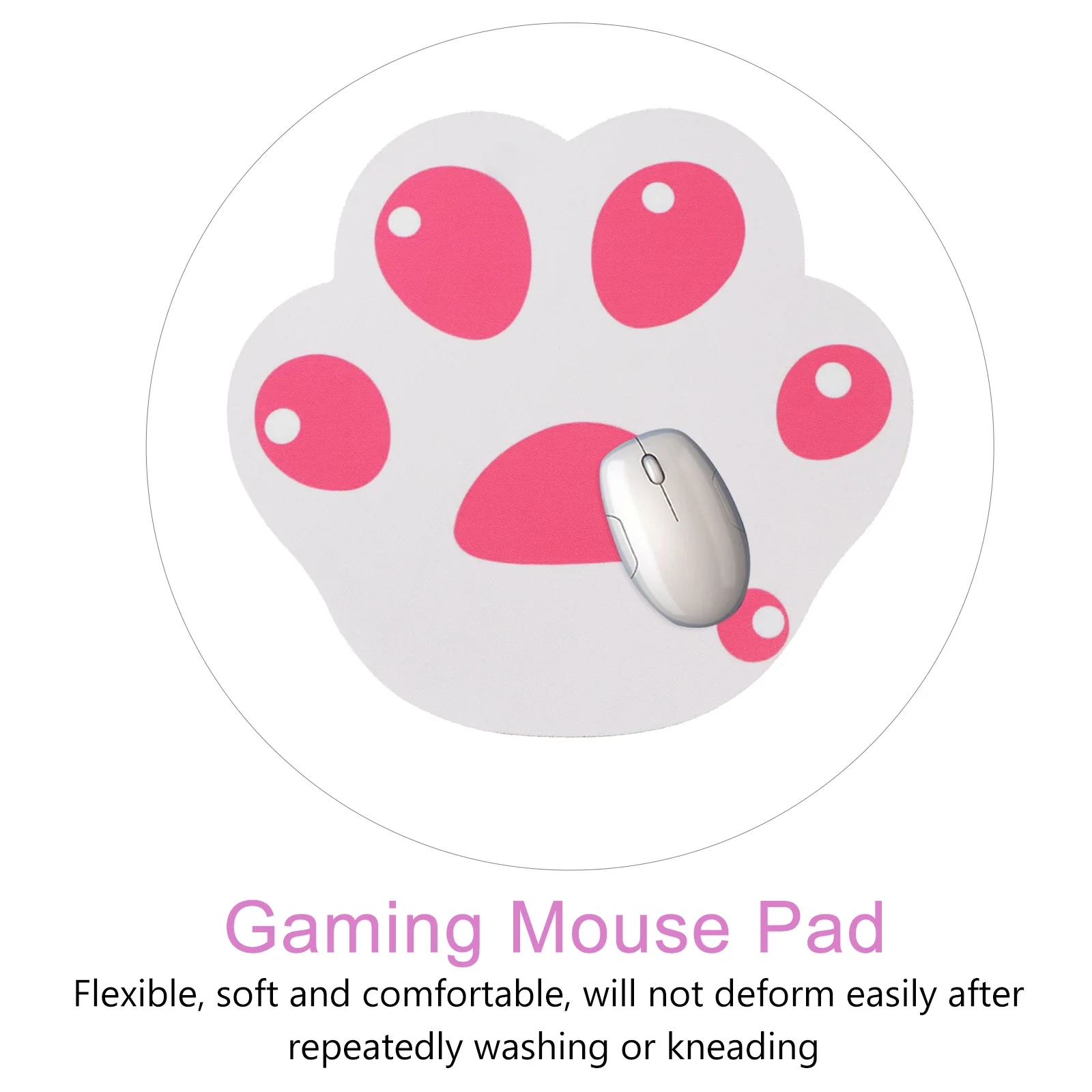 

2 Pcs Mouse Mat Cartoon Pad Computer Pads Mousepads Mats Laptop Cat Claw Accessories Gaming Mice Miss