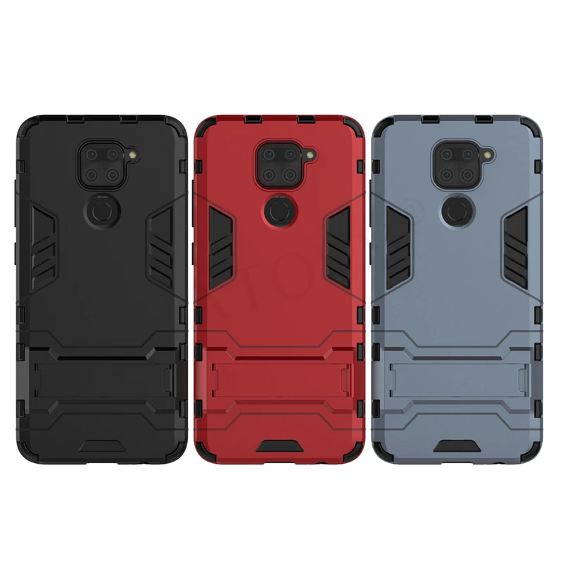 For Xiaomi Redmi Note 9 Case Cover Redmi 10X Note 9S 9 Pro Robot Holder Stand Shockproof Bumper Armor Phone Case Redmi Note 9