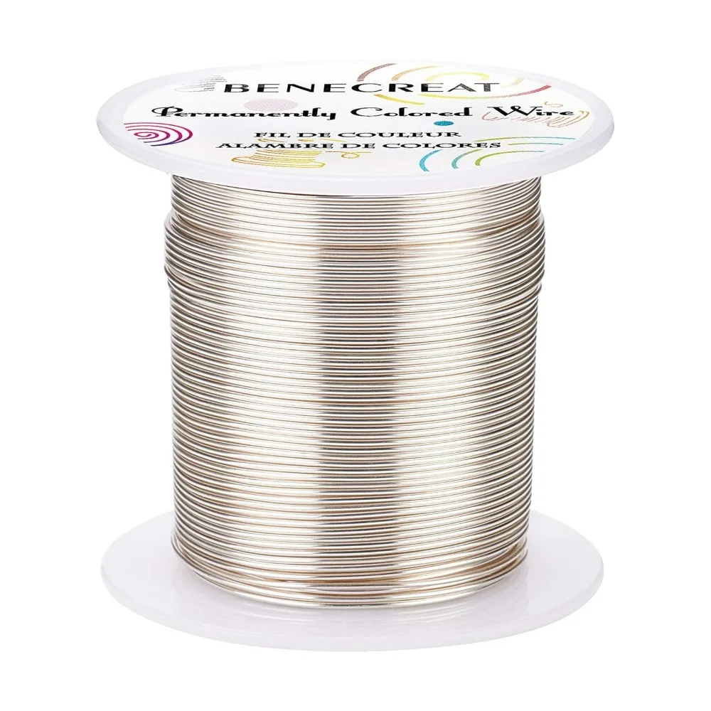 20 Gauge 32 Yards Tarnish Resistant Silver Wire Jewelry Beading Wire for Beading Wrapping and Other Jewelry Craft Making