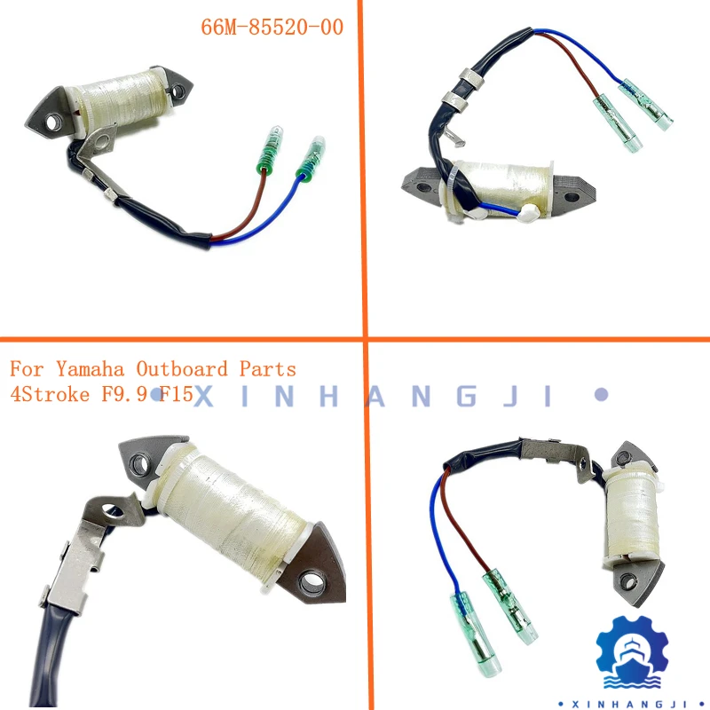

Катушка зажигания 66M-85520-00 для лодочных моторов Yamaha 4-тактных F15 и Parsun, аналог 66M-85520