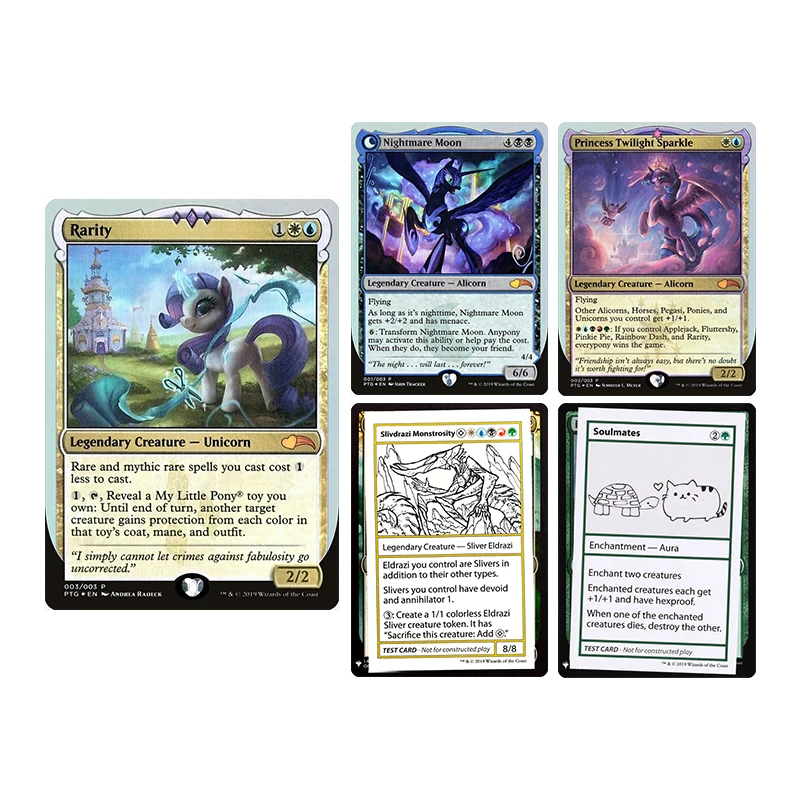 

Magic The Gatherings Storms Trading Card Game Diy Nightmare Moon Rarity Princess Twilight Sparkle Collection Card Toys Gift