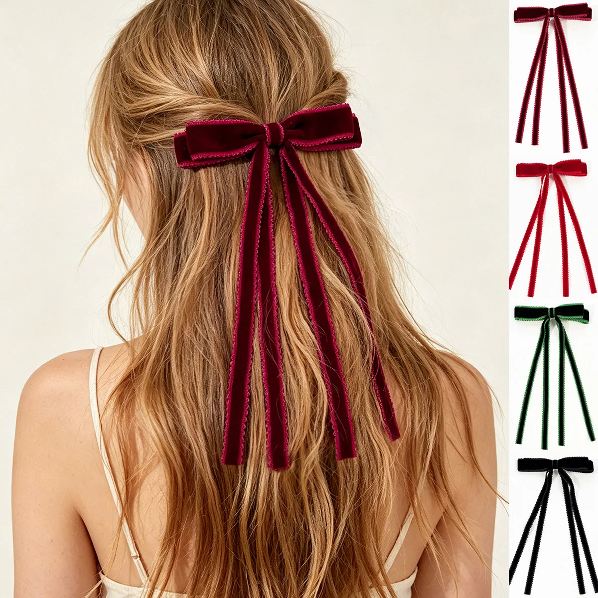24pc-burgundy-deep-red-velvet-like-hair-clips-with-long-tassels-for-girls-curly-straight-party-hair-accessories-women-hairgrips