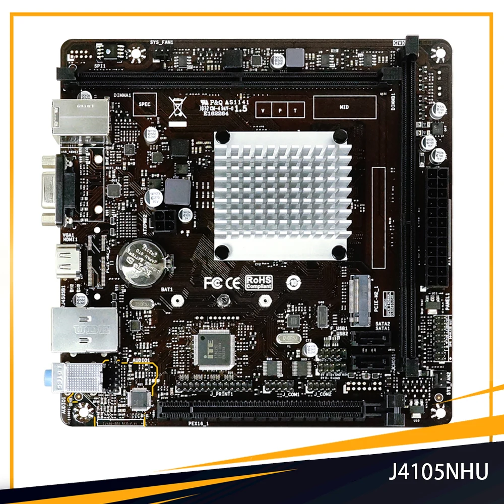 J4105NHU For Biostar J4105 CPU Onboard And Gigabit LAN DDR4 Motherboard High Quality Fast Ship