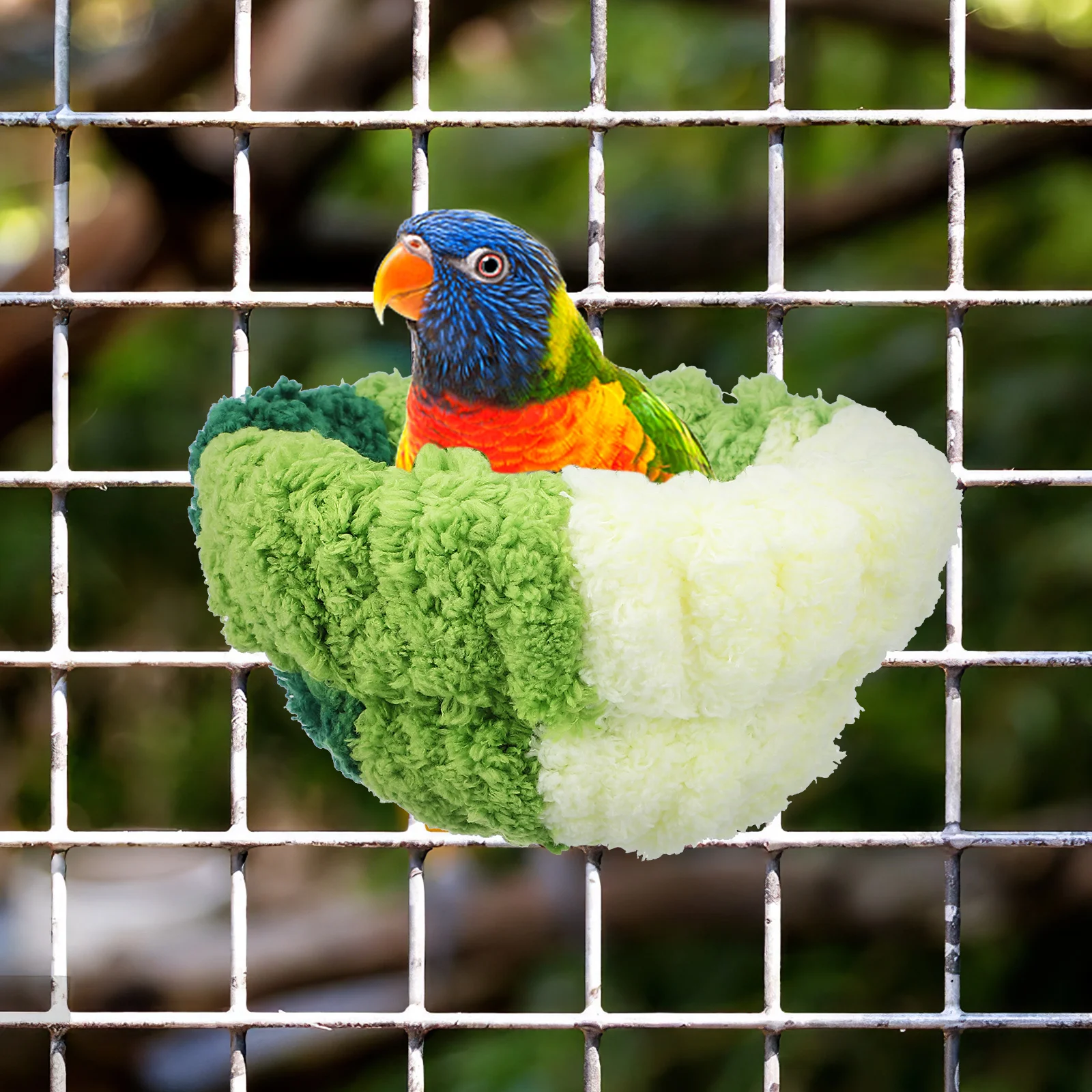 

Parrot Nest Bird Bed Soft Cage Mount Winter Use Easy Installation Durability Lovebirds Cockatiel Finch Nesting Box Pet Supplies