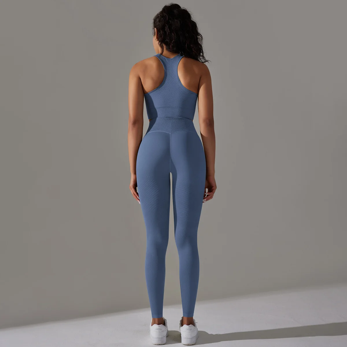 2 PCS Seamless Yoga Suit Women Sports Bra Vest High Waist Leggings Shorts Outfit Gym Set Fitness Workout Clothes Sportswear