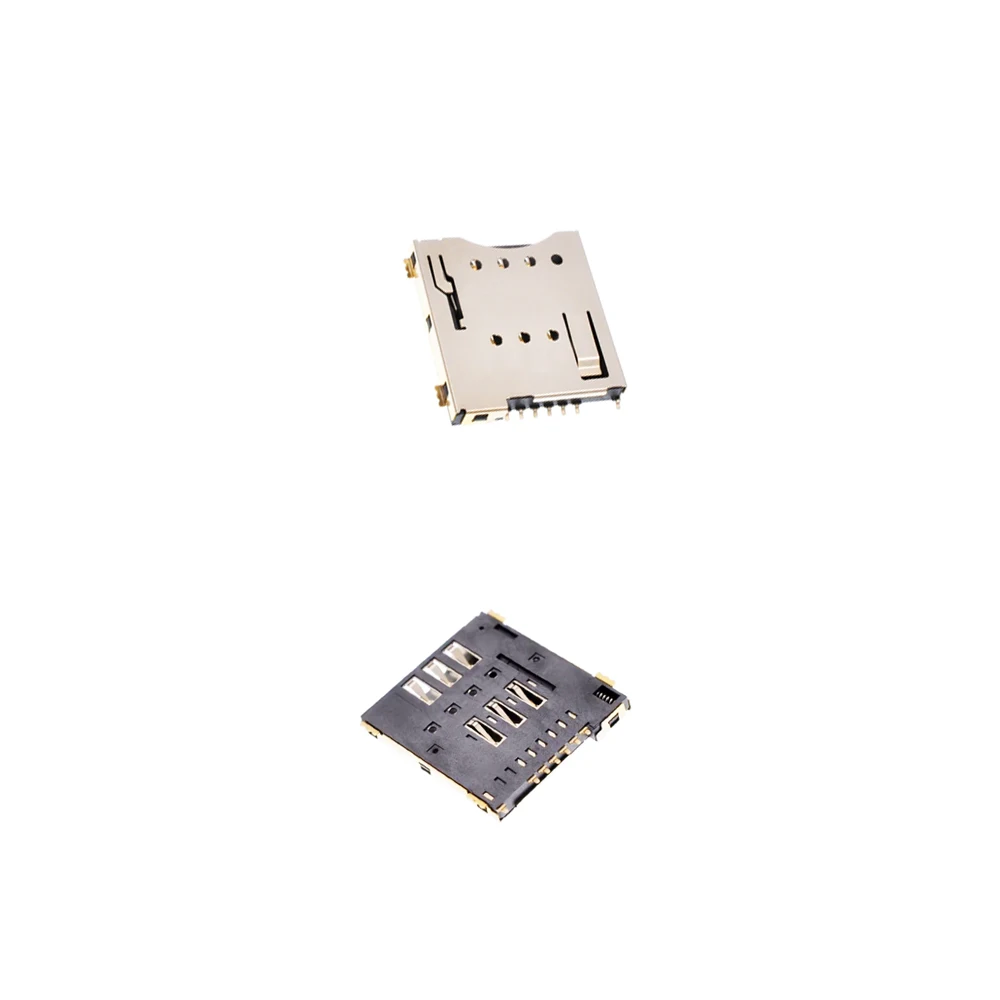 1PCS Micro SIM Card Connector Patch Self-Piercing 6+1 P / 8+1 P SIM Card Slot Socket MUP-C792 New Good Quality1