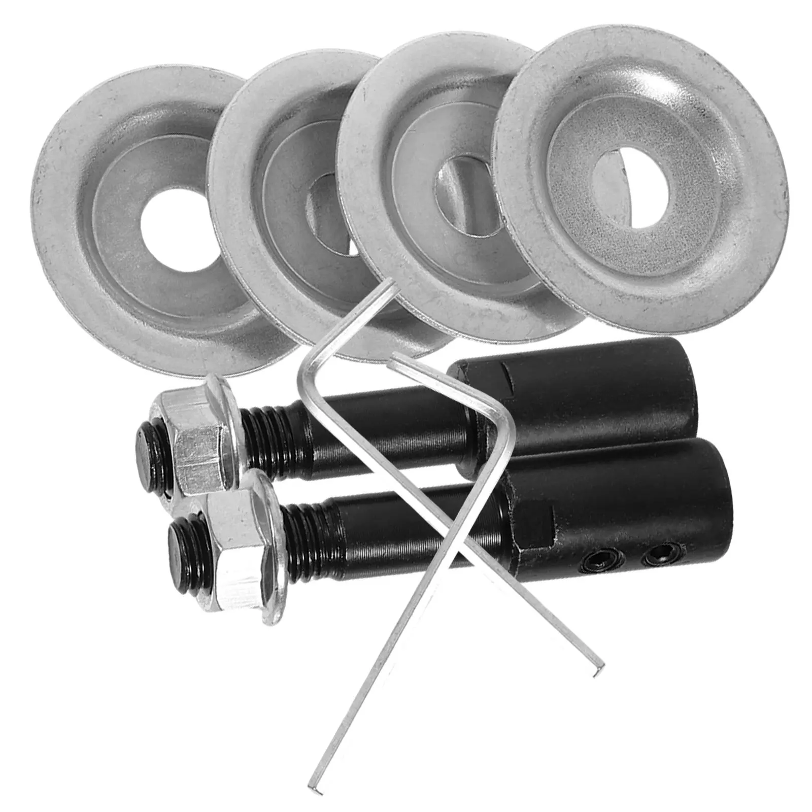 2Sets Grinding Wheel Attachment Arbor Shaft Motor Shaft Extension Bench Grinder Polishing Wheel Spindle Rod Holder Adapter