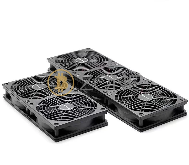 Circulação de Ar Ventilador Base, Sistema Ajustável para Reparação do Mineiro, Hash Board, Unidade de Refrigeração, Duplo ou Triplo, 12cm, 1800RPM