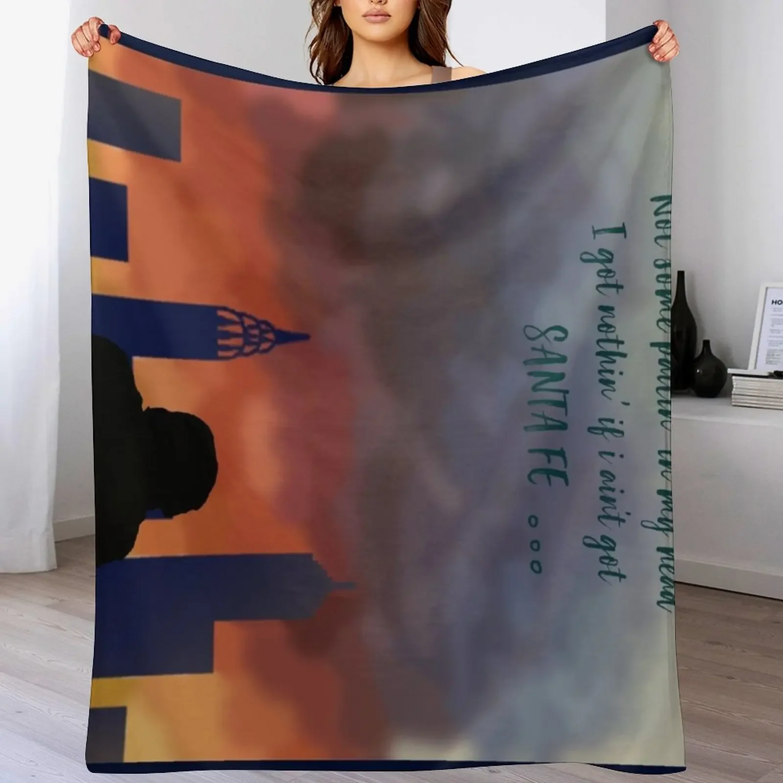 

Santa Fe - Newsies Throw Blanket Decoratives Vintage Sofa Throw Weighted Blankets