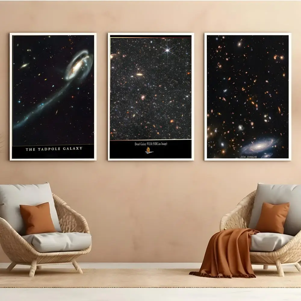 James Webb First Deep Field Pale Blue Dot Space Astronomy Science Poster HD Anime Theme Singer/OST/MovieWaterproof Self-Stick