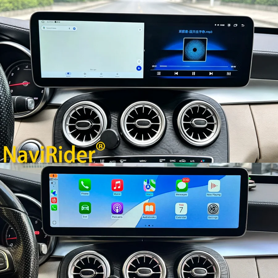 S 14.9inch Touch Screen For Mercedes Benz C-Class W205 GLC X253 GLA CLA Car Radio Multimedia Display Wireless Carplay Head Unit