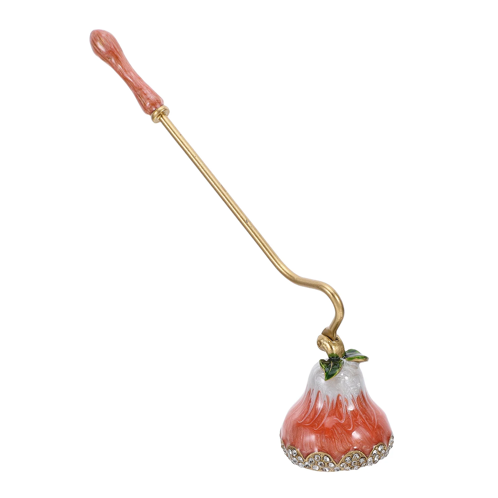 

Vintage Rustic Snuffer Flower Wick Extinguisher with Long Handle Decorative Wax Tool for Home Decoration