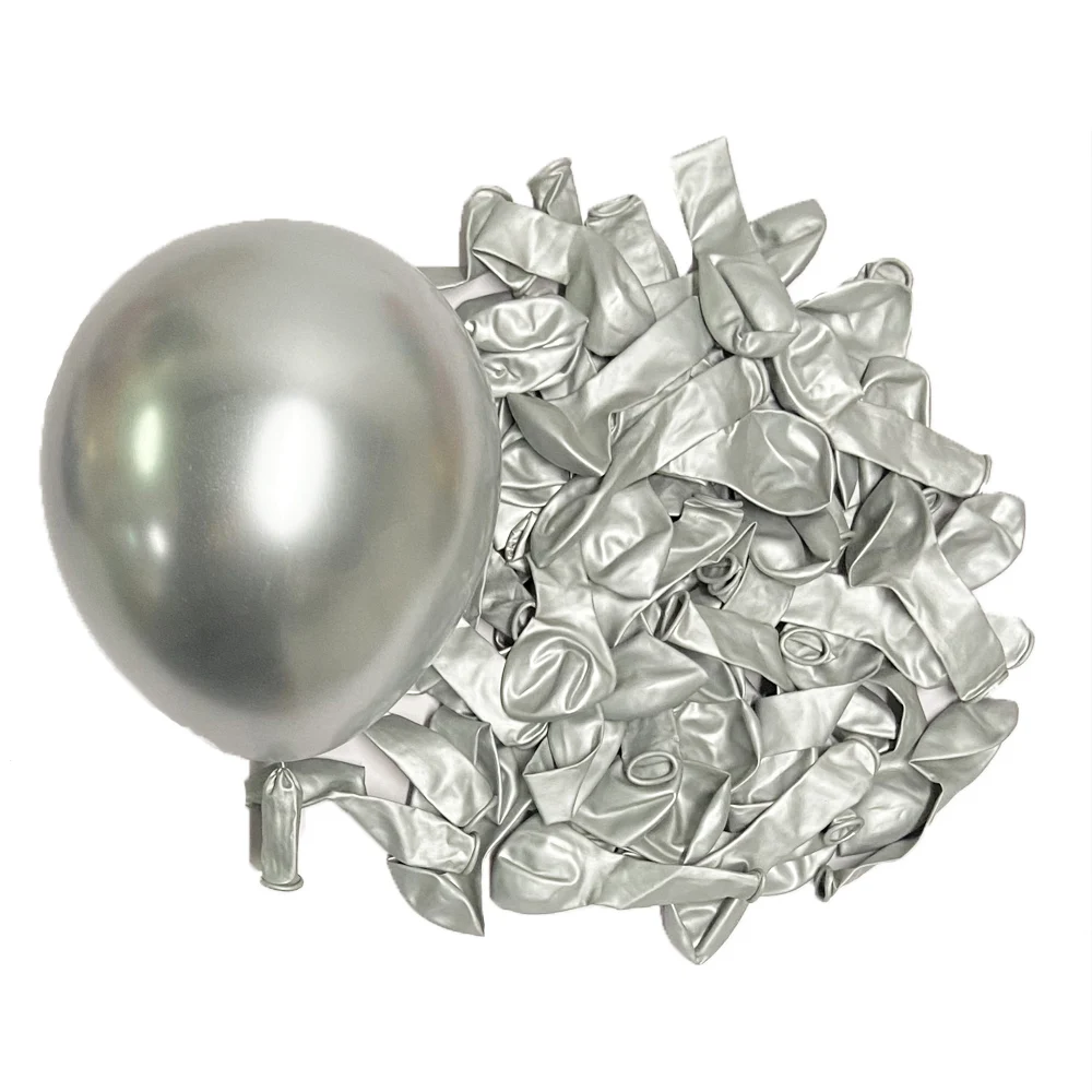 50/100 Stuks Metalen Ballonnen 5/10/12/18 inch Rose Goud Metalli Zilver Chroom Goud latex Ballonnen Verjaardagen Bruiloft Kerst Decor
