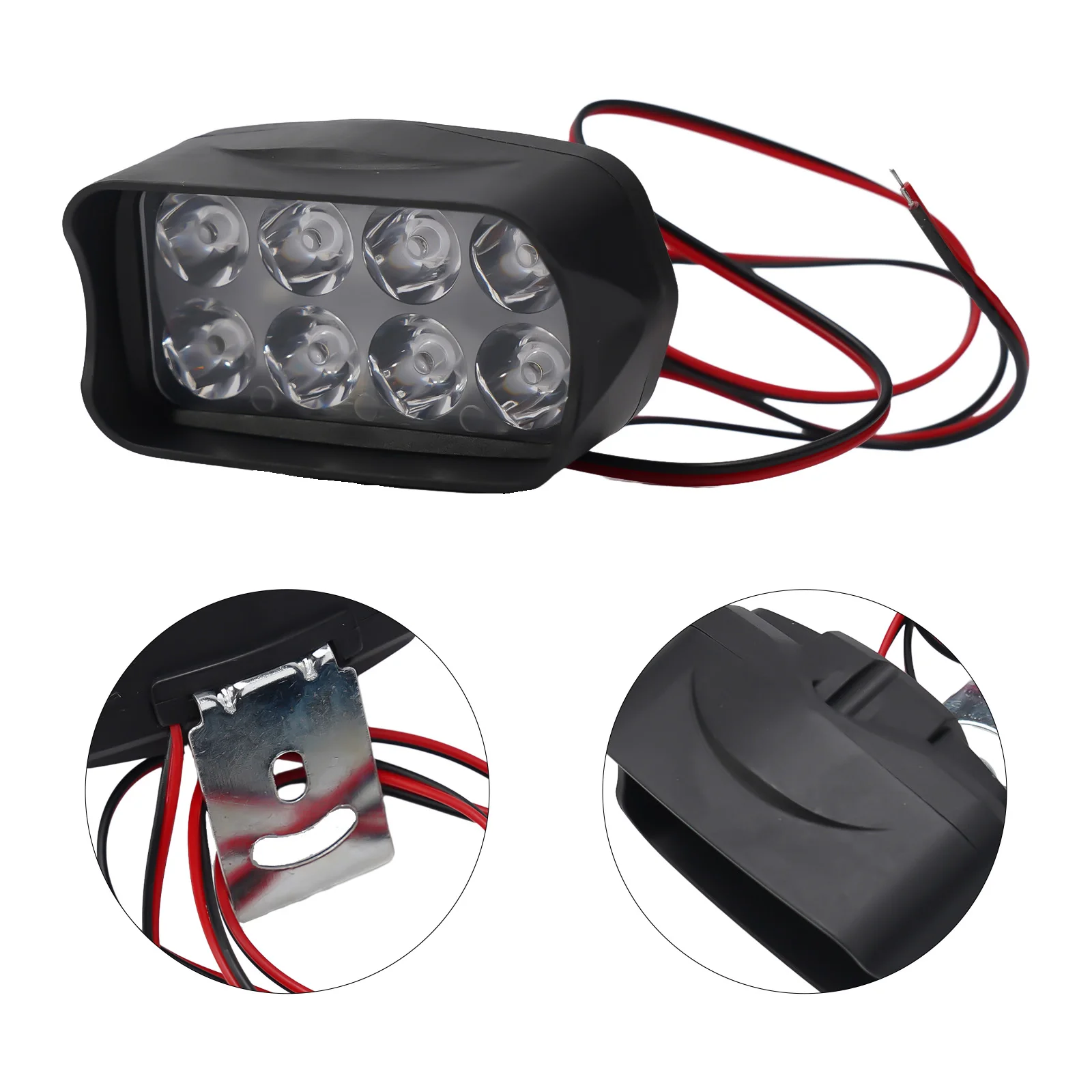 

High Quality Headlight Lamp Accessories Tricycle Lamp 12V-80V 12W 3-wheel Car Spotlight Electric Vehicle Front LED Light