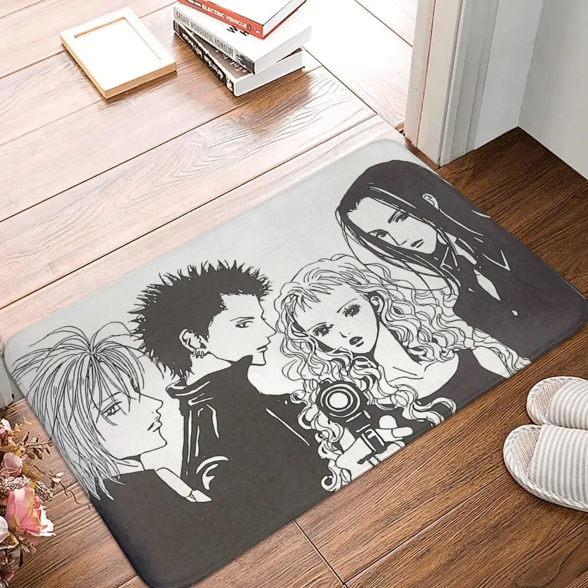 NANA Osaki Komatsu BLAST Manga Anti-Slip Doormat Living Room Mat Trigger Trapnest Pistol Balcony Carpet Entrance Door Rug Home