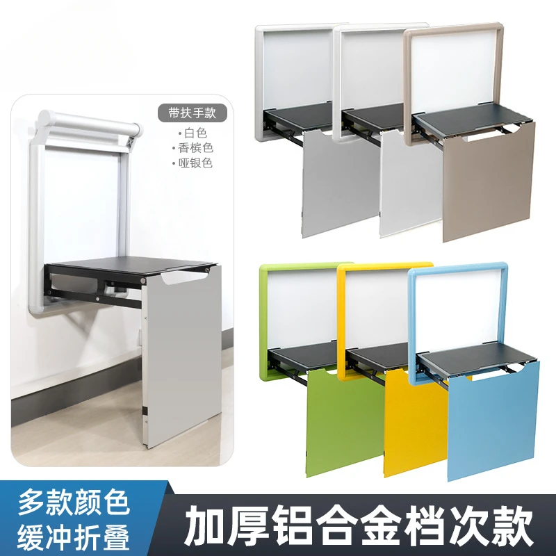 

shoe changing stool multifunctional household wall hanging ultra-thin entrance shoe cabinet Concealed folding stool hardware