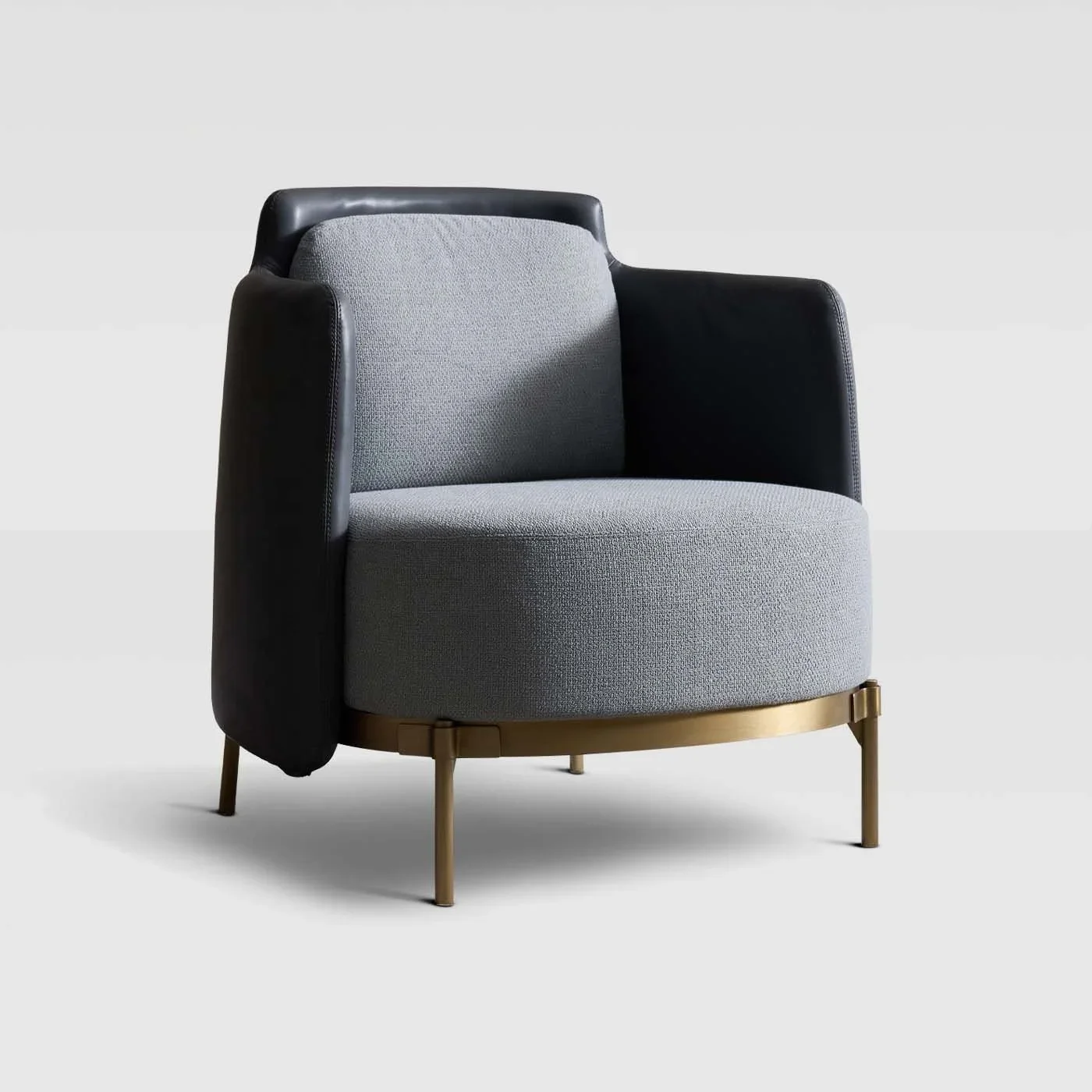 

For Custom Modern Living Room Fabric Upholstered Sofa Chair With Metal Legs Coffee Bar Leisure Armchair Furniture