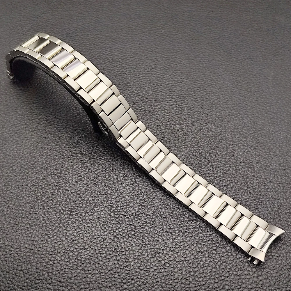 Silver 41.7mm case stainless steel case 31mm dial suitable for M8215 movement watch accessories Full body Mirror case