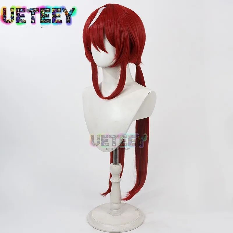 UETEEY Game Uma Musume Pretty Derby Win الاختلاف شعر مستعار تأثيري آذان ذيل هالوين زي الدعامة الشعر الاصطناعية مقاومة للحرارة